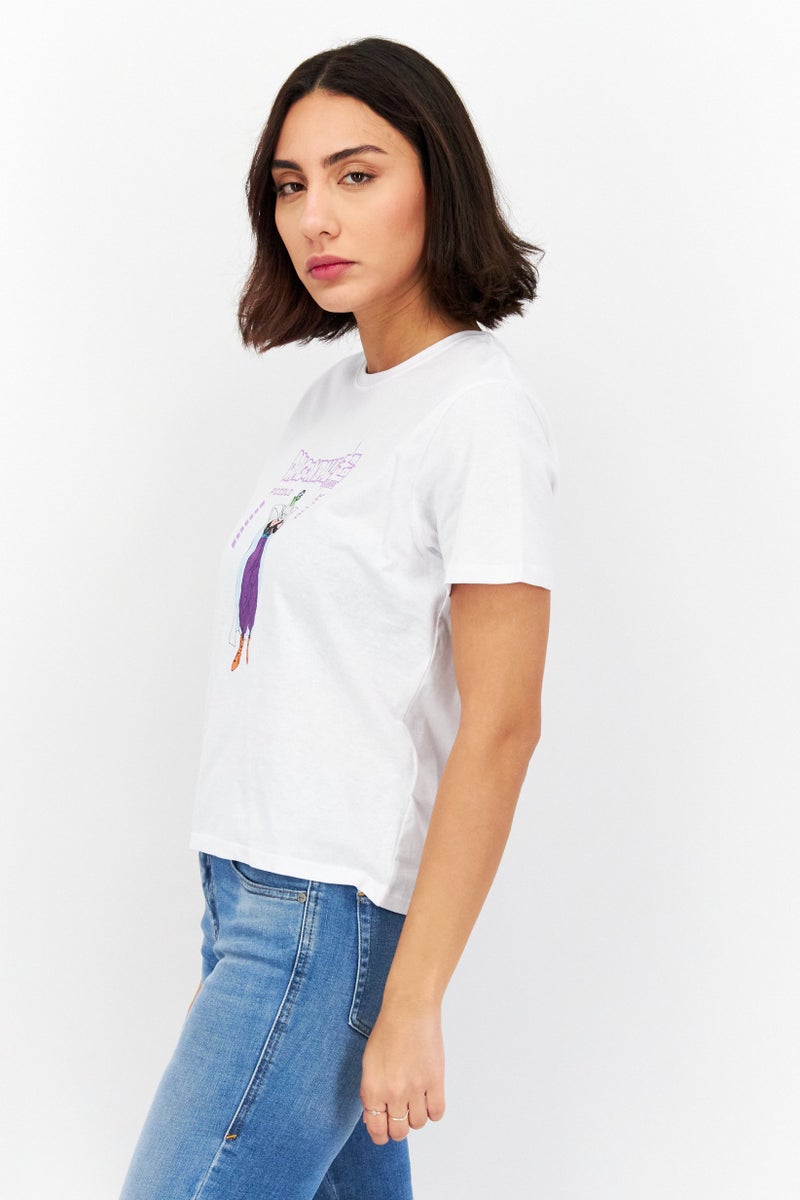 Dragon Ball Z Women Round Neck Short Sleeve Graphic T-Shirt, White - Image 4